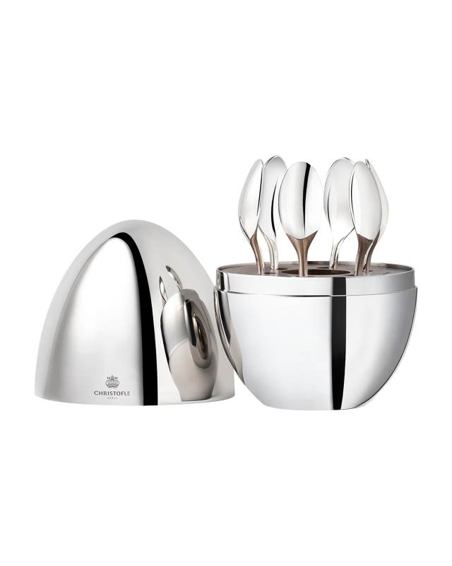 Mini Mood Silver Espresso Spoons, Set of 6